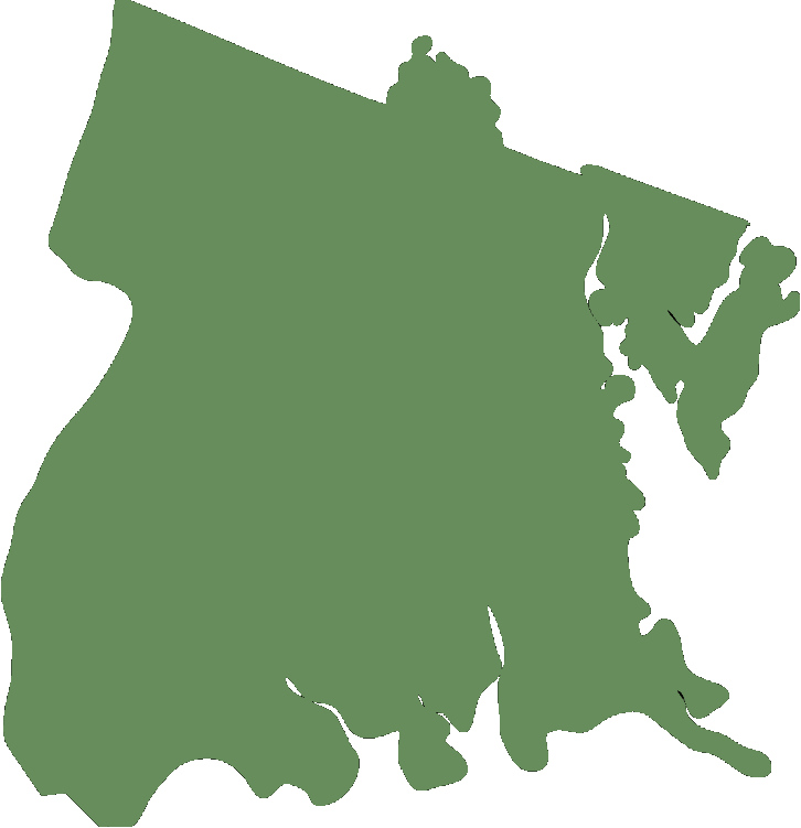 Outline map of Bronx service area