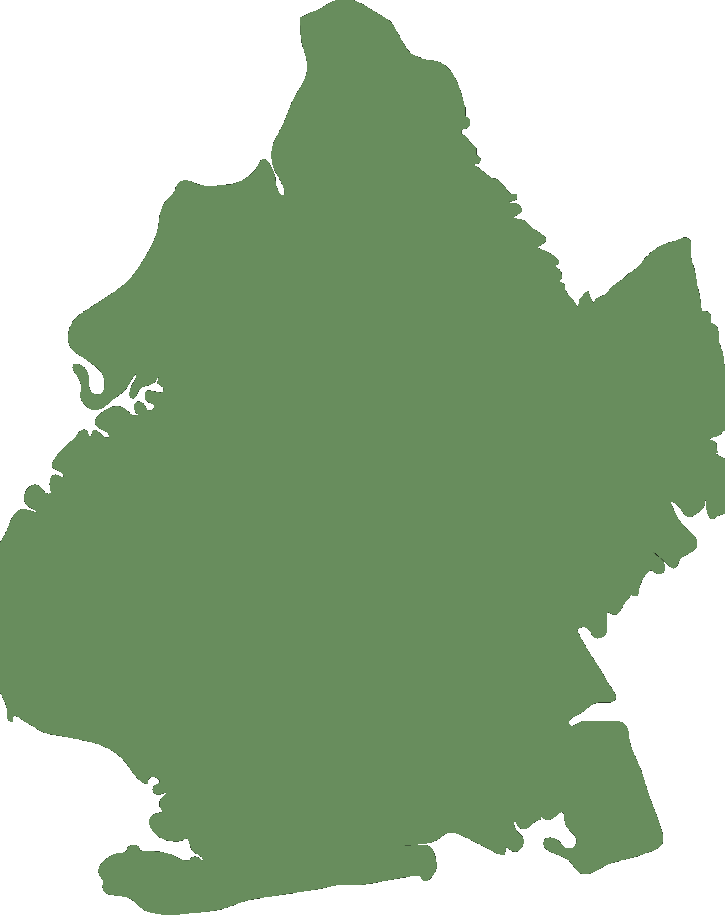 Outline map of Brooklyn service area