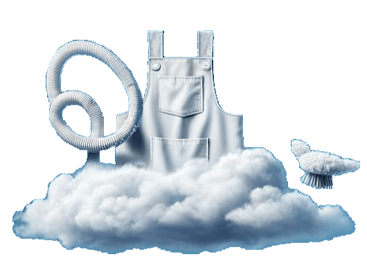 cleaning uniformshaped cloud