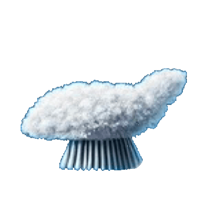 scrub shaped cloud