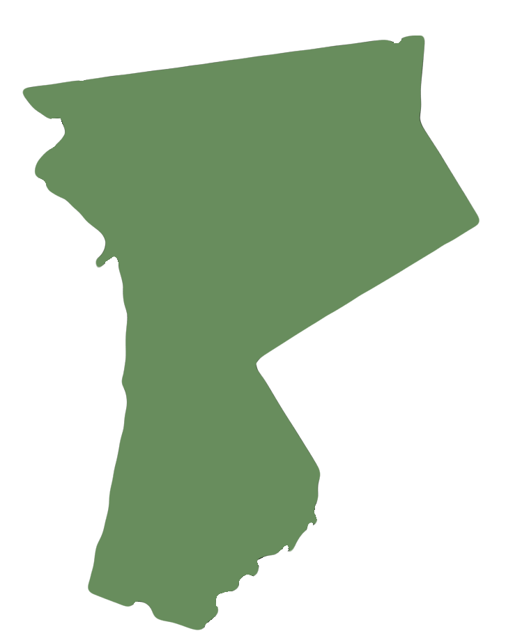 Outline map of westchester County service area